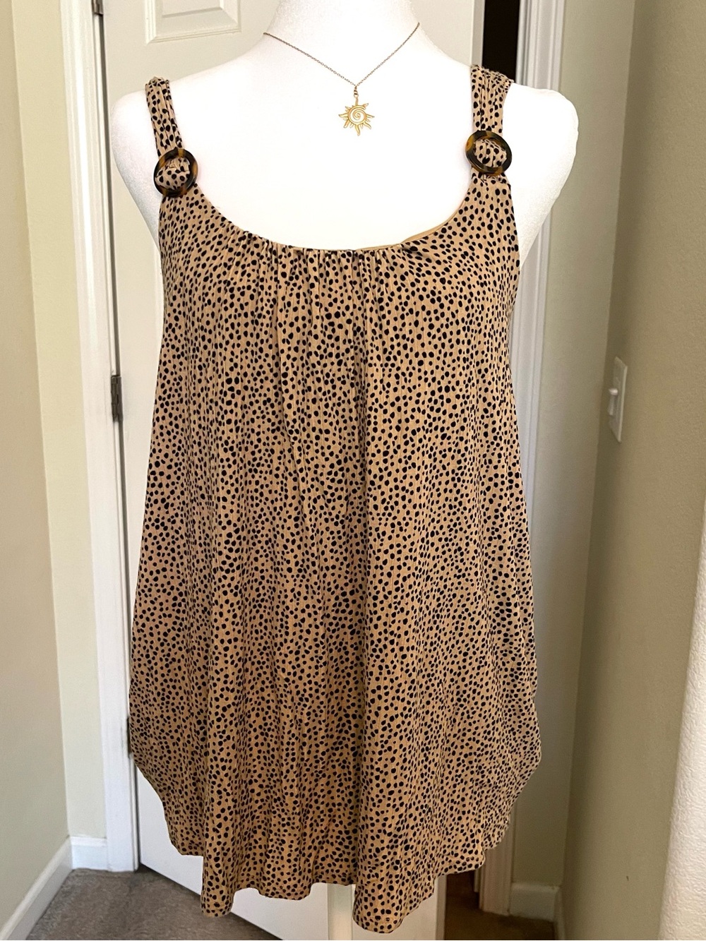Maurice’s Cheetah Print Sleeveless Blouse with Adjustable Straps | Size Small